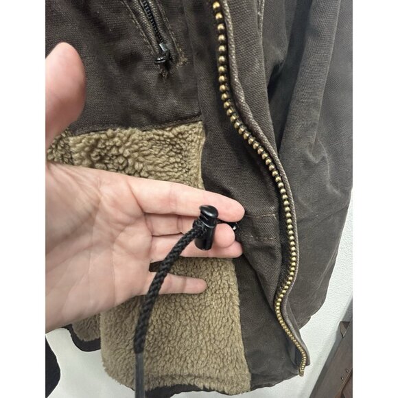 Carhartt C61 DKB Sherpa-Lined Work Coat Jacket Men’s 4XL Dark Brown Duck Chore - Picture 12 of 15